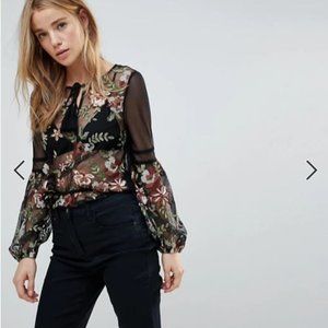 New Look see though top